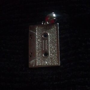 Sparkling Silver Cassette Charm